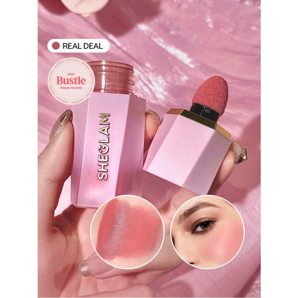 SHEGLAM Liquid Blush “Real Deal” | Dusty Rose Matte | Long-Wear, Vitamin C